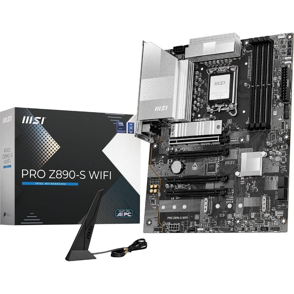 MAINBOARD (เมนบอร์ด)  MSI PRO Z890-S WiFi ProSeries LGA 1851, DDR5, PCIe 5.0