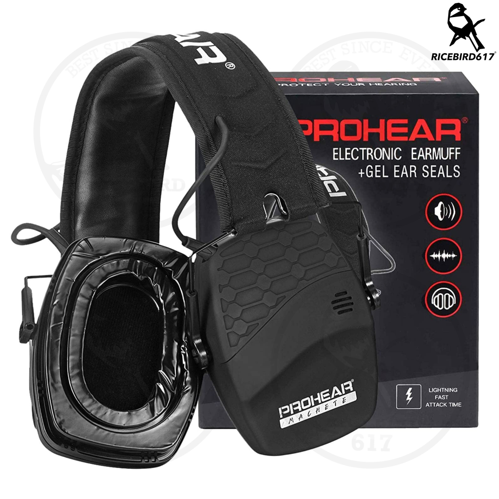PROHEAR EM036 Digital Electronic Earmuff NRR 23dB หูฟังยิงปืน หูฟังตัดเสียง ครอบหูเจล ตัดเสียงใน 0.0005 วินาที(5/10,000)