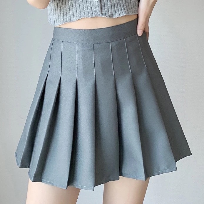 XS-6XL กระโปรงพลีท กระโปรงเทนนิส เอวสูง ทรงเอ ทรงเข้ารูป มีซับใน มี6สี - รูปที่ 5