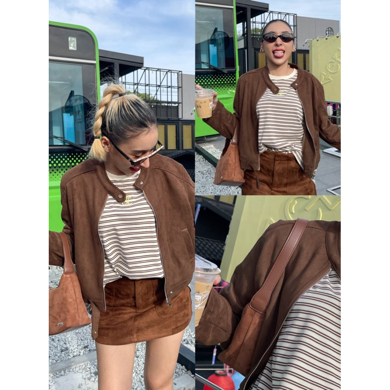 BROWN JACKET (หนังกลับ)