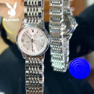 PLAYBOY สปอตสินค้า นาฬิกาข้อมือผู้หญิงกันน้ำ Designer Watch ของแท้ แฟชั่น สีดำ ทอง เงิน รับประกัน 3 ปี 100% ของแท้5556