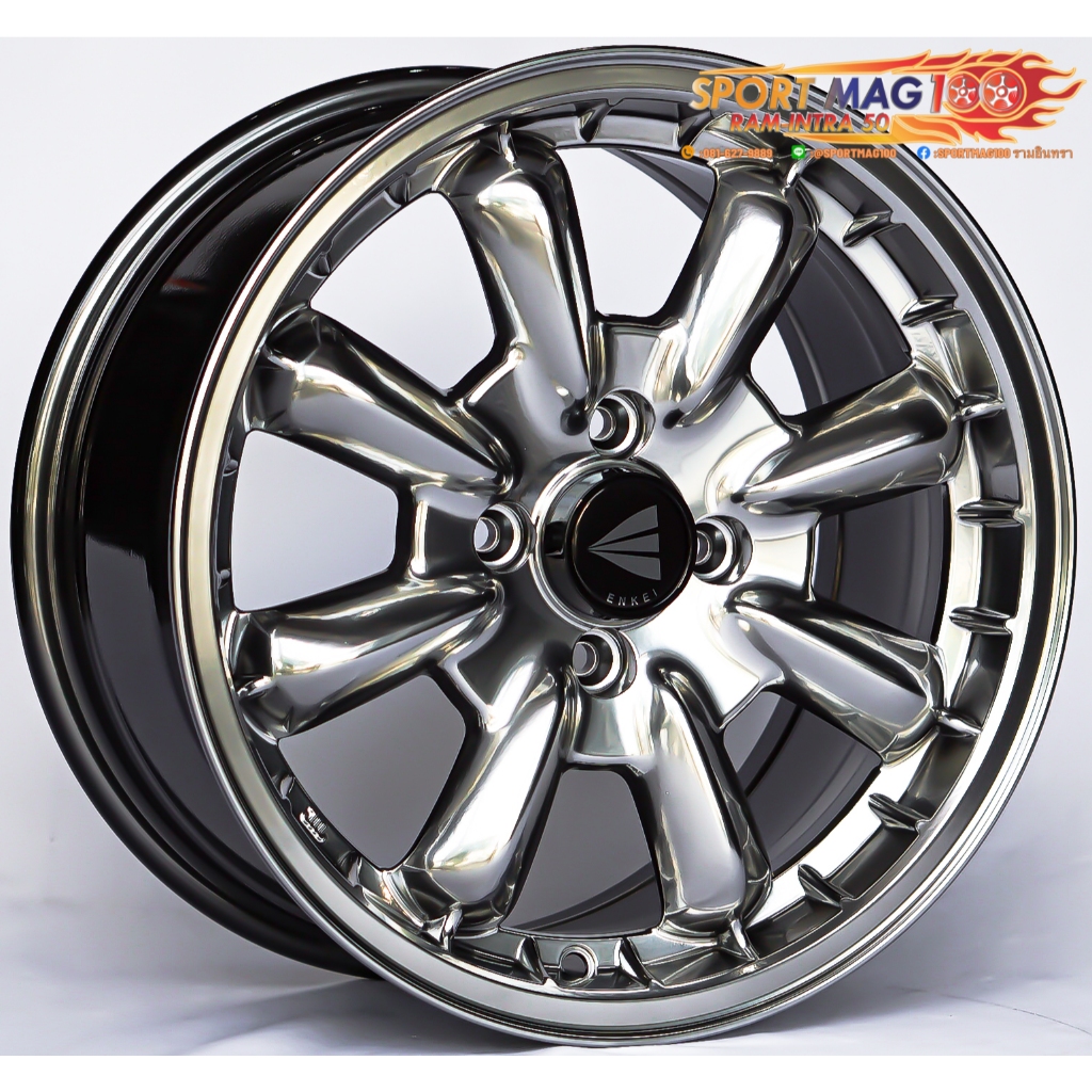 ล้อแม็กใหม่แท้ Enkei Compe 4รู100 ET38 ไฮเปอร์โคม กว้าง7 ขอบ15นิ้ว (ราคา4วง)