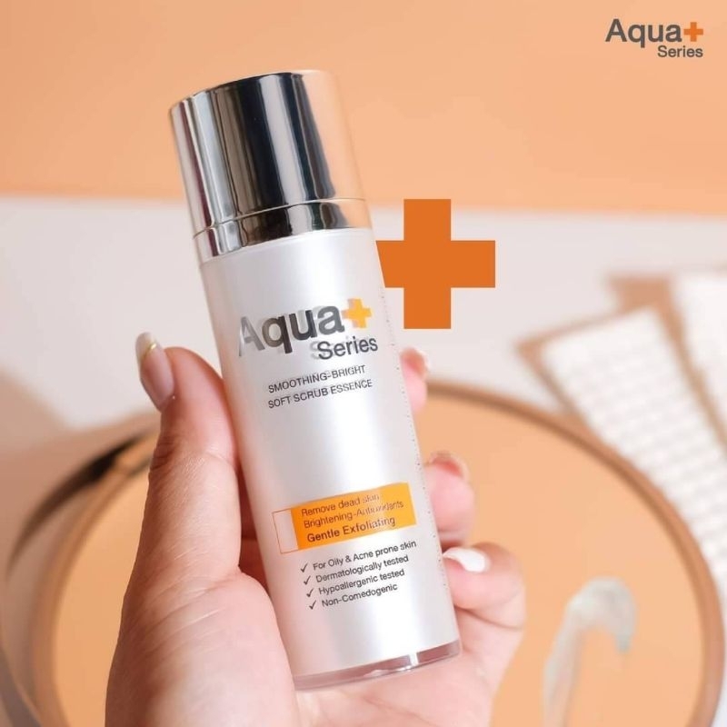 [ส่งตรงจากแบรนด์] Aqua+ Series Smoothing-Bright Soft Scrub Essence 30 ml. เจลสครับผิวใส สูตรอ่อนโยน