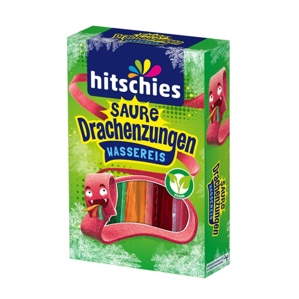 Hitschies Saure Drachenzungen wasseries 400ml มี 4 รสชาติ จากเยอรมนี BB 01/2026