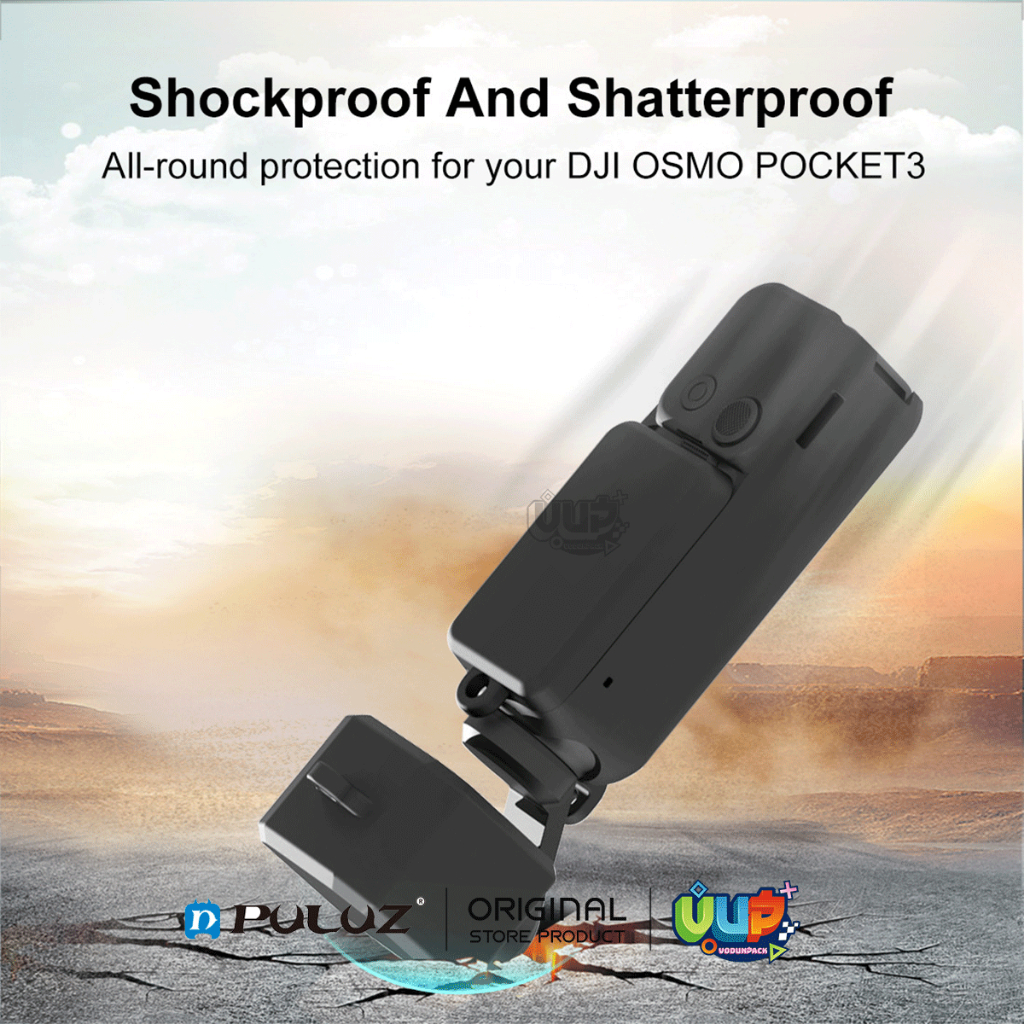 [PULUZ] เคสซิลิโคน สําหรับ DJI Osmo Pocket 3 มือถือกล้อง Gimbal Handle Anti-Scratch Shell นุ่มป้องกันกรณีเลนส์ Anti-bump