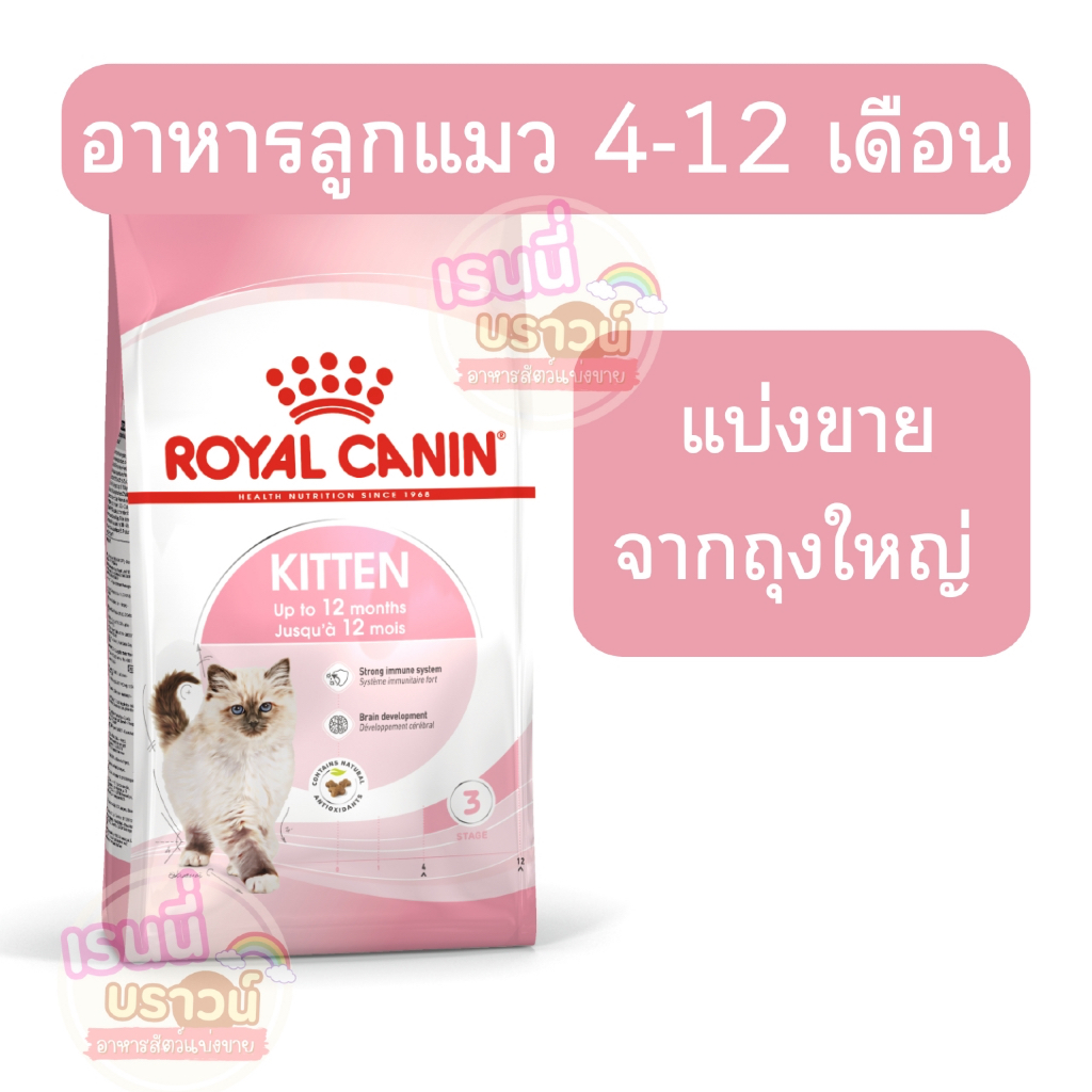 ส่งด่วนมาก⚡️[[แมวเด็ก 4-12ปี]] ((แบ่งขาย)) อาหารแมว Royal Canin Kitten สูตรลูกแม