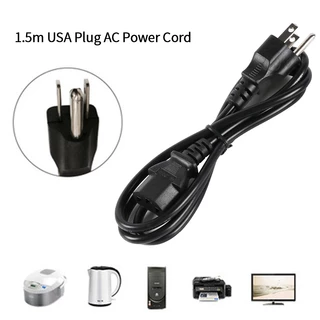 สายไฟ AC สาย AC Power สาย 3 รู สายไฟ 3รู สายกลม ความยาว 1.5 เมตร ขนาดสายไฟ 3x0.75mm AC POWER CABLE Male Female A58 สำหรั