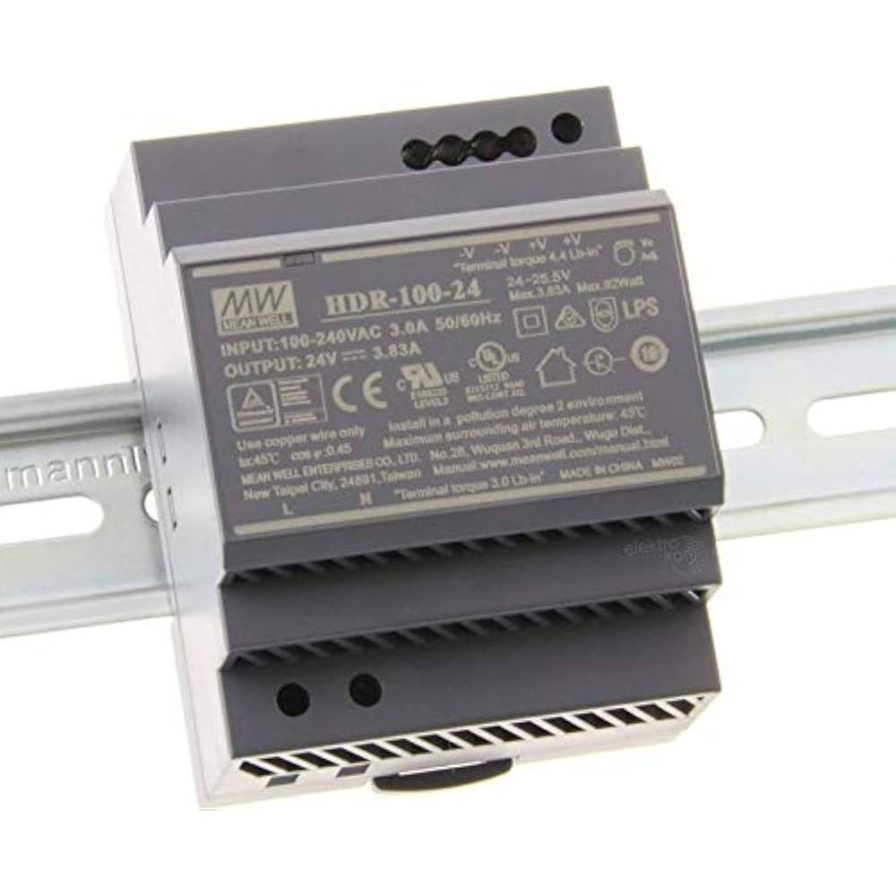 HDR-30-24, HDR-60-24, HDR-100-24 สวิทชิ่งเพาเวอร์ซัพพลาย Power supply  MEANWELL HDR-15-24