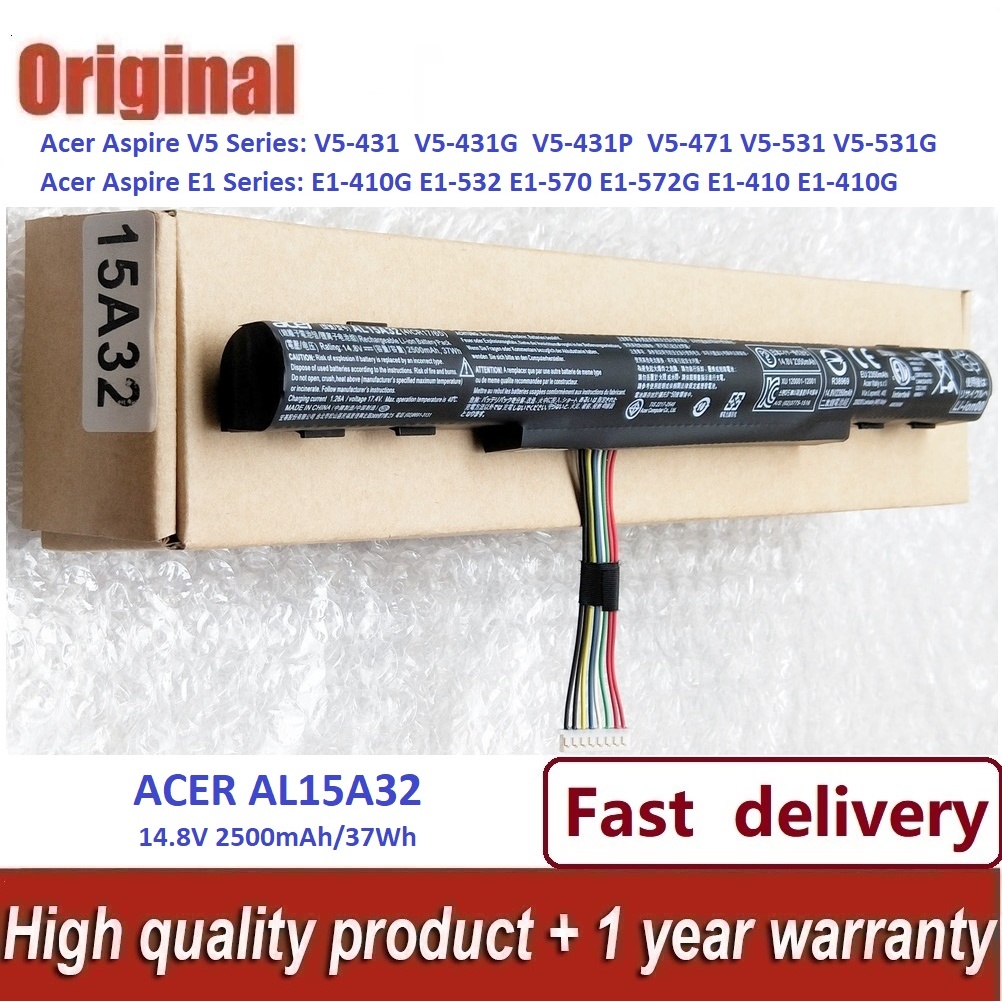 ✨จัดส่งด่วน แบตเตอรี่แล็ปท็อป Acer AL15A32 ASPIRE E15 E5-422 E5-432G E5-472 E5-473G E5-574G E5-522G E5-532