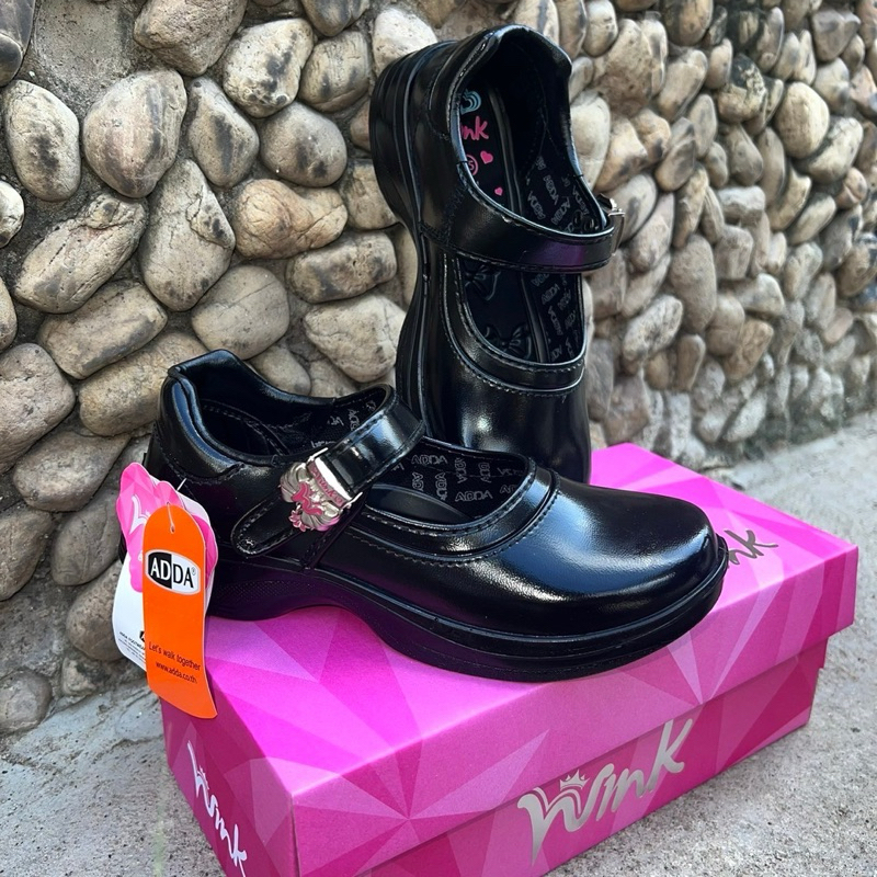 (ลูกค้าใหม่ราคา 1 บาท)รองเท้านักเรียนหญิง adda wink หนังดำ วอมขาว ประถม มัธยม แอดด้า￼ วิง รุ่น 41T01-41H20 ไซร์35-43 ค่ะ - รูปที่ 2