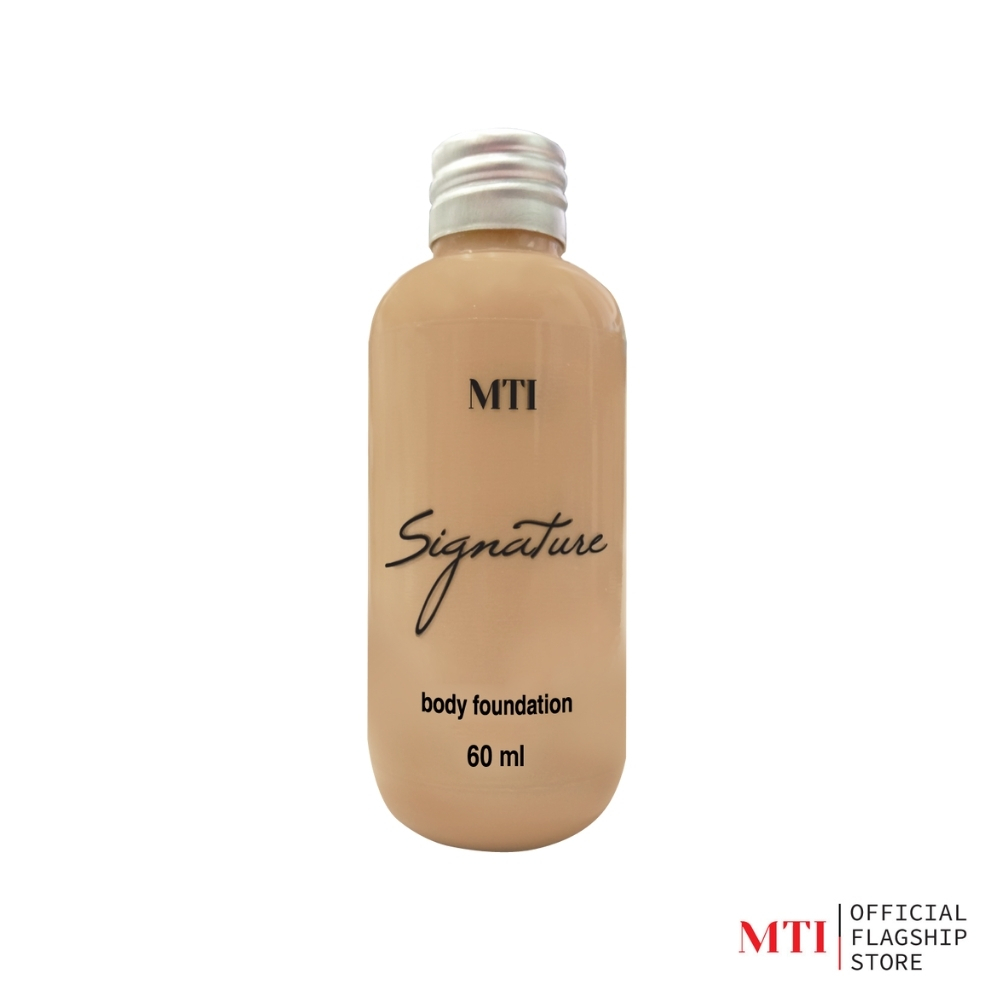 MTI Signature Body Foundation Pro (CUFZPF) รองพื้นสำหรับทาหน้าและตัว เนื้อแมทท์ กันน้ำ ขนาด 60 มล.