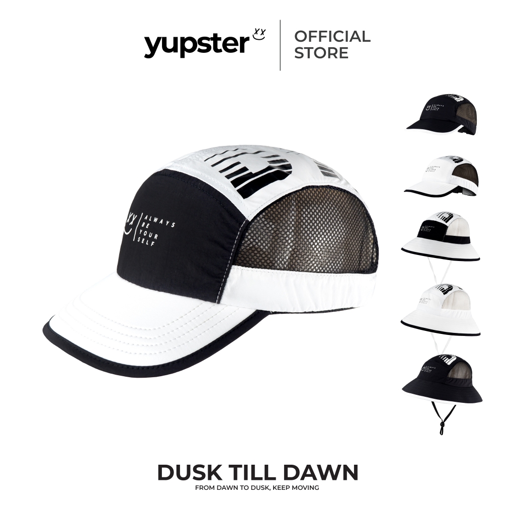 YUPSTER หมวกบัคเก็ต หมวกแก๊ป รุ่น Dusk Till Dawn มี 2 แบบ Bucket Cap Duckbill Cap หมวกแก๊ป หมวกวิ่ง กันแดด
