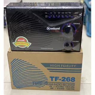 วิทยุธานินทร์ FM / AM รุ่น TF-268 (สีดำ) ฟรีสายไฟเอซี