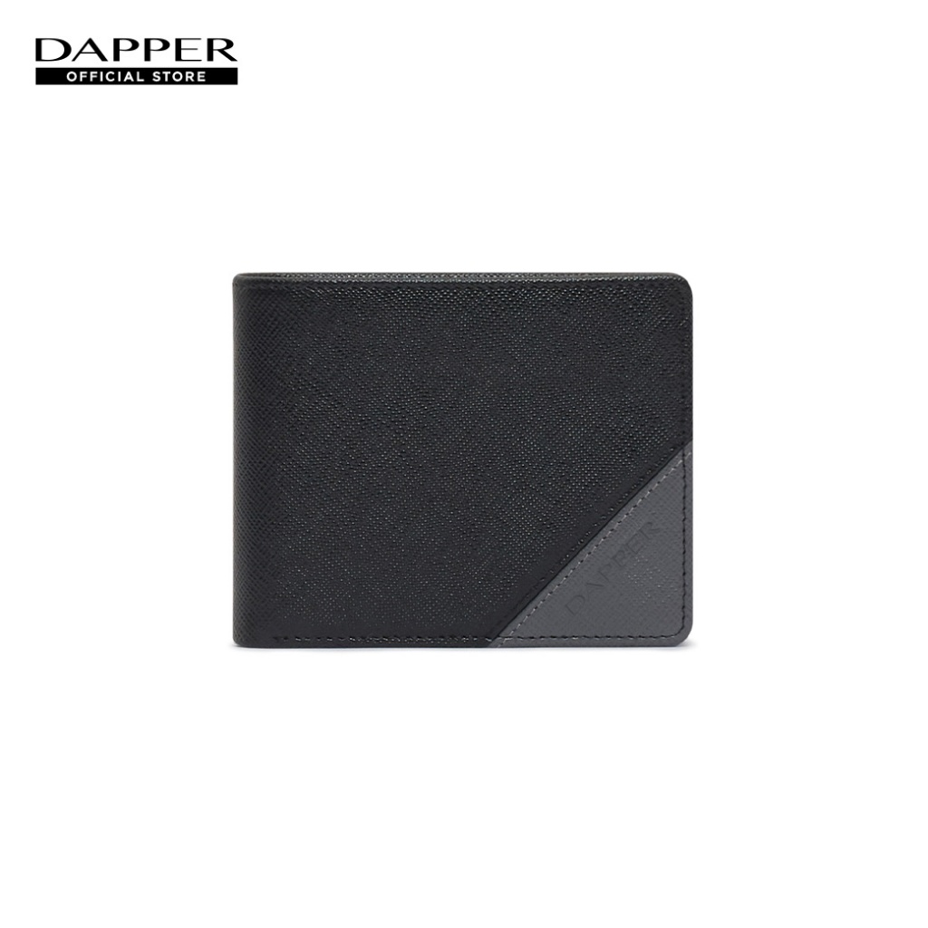 DAPPER กระเป๋าสตางค์ Two-Tone Billfold Wallet สีดำ (BWM/BK/1138SF2)