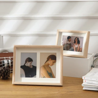กรอบรูปมินิมอล ขนาด 4x6" ติดผนัง/ตั้งโต๊ะ มีแบบ 1/2/3/4 เฟรม