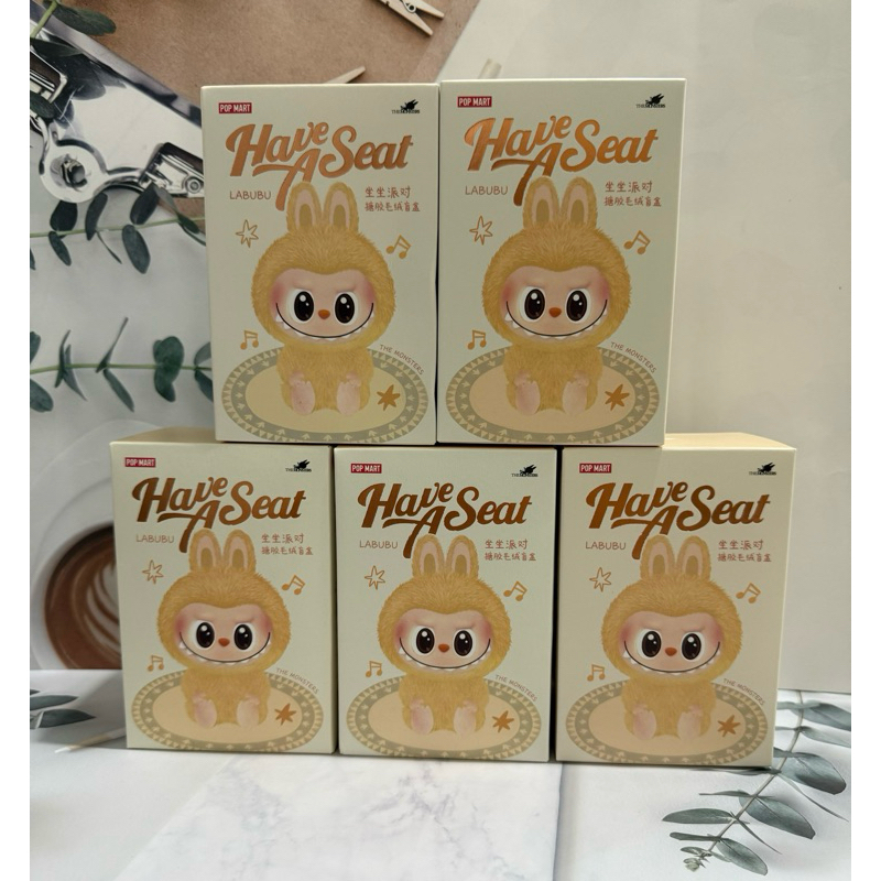 [Popnow][เช็คการ์ด]ของแท้ โค้ดแฟชั่น30% พร้อมส่งในไทย Labubu V2 THE MONSTERS-Have a Seat