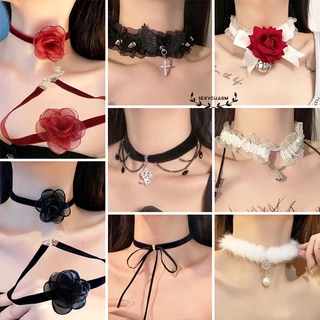 Sexy Charm 🎀🎀 สร้อยคอแฟชั่น อุปกรณ์เสริมเซ็กซี่ สร้อยคอลูกไม้ระฆังเล็ก หลากหลายสไตล์ ส่งไวจากไทย