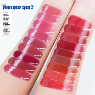 ถูก/แท้/มีไลฟ์ ลิป 4U2 Melted Yet ลิปบาล์มละลาย ลิปบาล์ม เนื้อเม้ลท์ ปากฉ่ำ ปากเงา อวบอิ่ม ฉ่ำวาว บำรุง