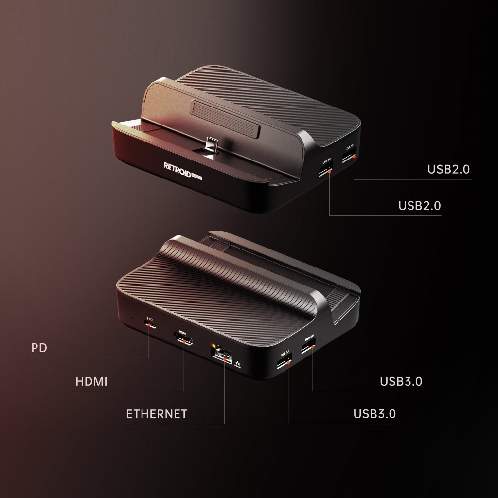 Retroid Official Dock 7-in-1 USB-C สำหรับรุ่น RP5 RP4,4Pro RPmini RP3