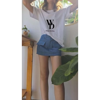 มินิคาโก้ กระโปรงยีนส์คาโก้เอวต่ำ (กระโปรงกางเกง) xs-xl