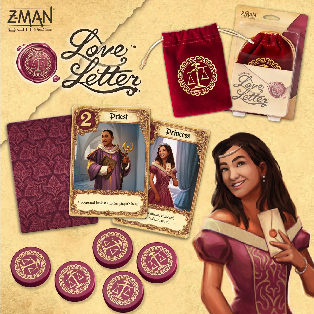 บอร์ดเกม Love Letter (ภาษาอังกฤษ) Board game - บอร์ดเกม จดหมายรัก