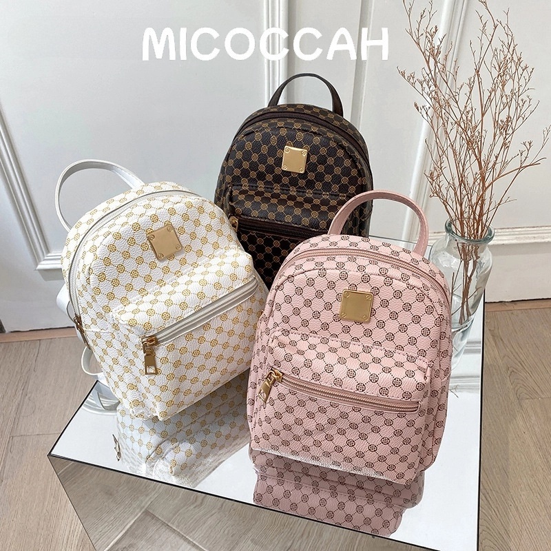 MICOCCAH【 มาถึงภายใน 3 วัน】 กระเป๋าเป้ผู้หญิงสไตล์เกาหลีที่ทันสมัยและใช้งานได้หลากหลาย