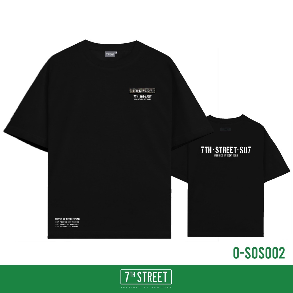 7th Street ( เซเว่นสตรีท ) เสื้อยืดแบบโอเวอไซส์ (Oversize) รุ่น O-SOS002