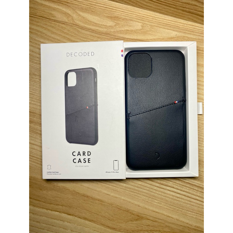 Clearance Sale Decoded Leather Back Cover Card Case for iPhone 11Pro Max (ลิขสิทธิ์แท้ หนังแท้ เกรดพ