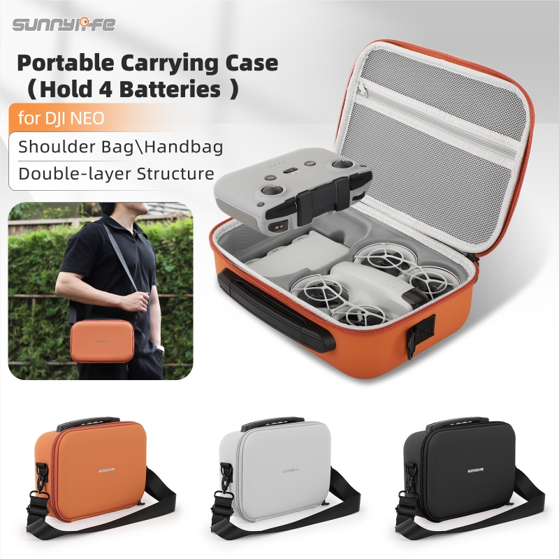 Sunnylife for DJI NEO Portable Carrying Case Combo Handbag Protective Bag Hard Travel Case