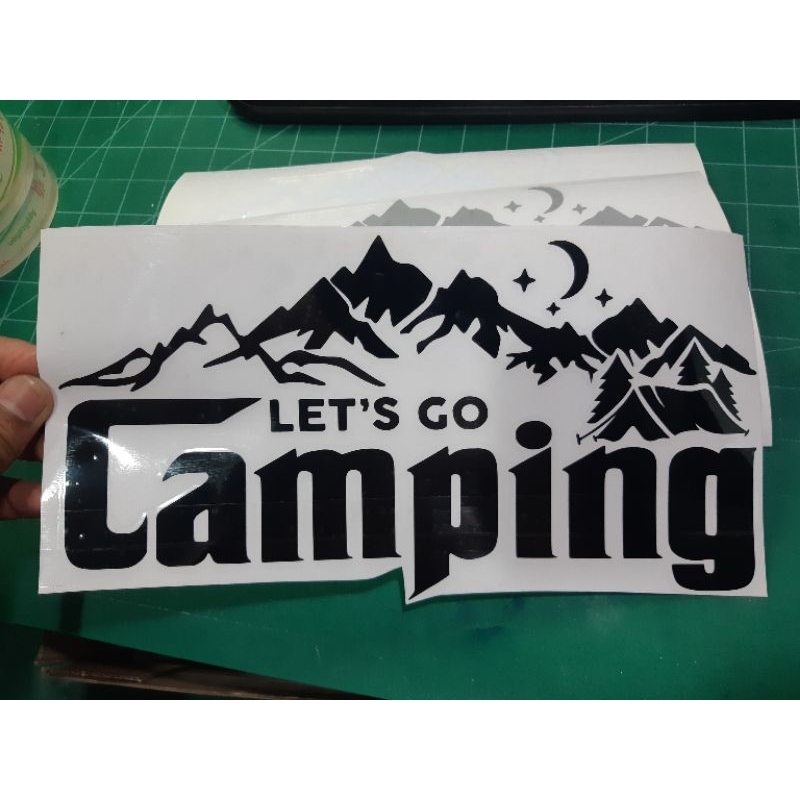 สติ๊กเกอร์แต่งรถ #ติดกล่องท้าย ปี๊บ บิ๊กไบร์ 💥 Let go camping ลายแคมป์ปิ้ง #camping v.12 งานตัด ประกอบ💯%🚀พร้อมส่งจร้า📮📮