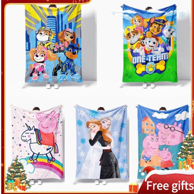 ผ้าห่มเด็กนำเข้าผ้าสักหลาดนุ่มพิเศษ Paw Patrol ผ้าห่มเด็กของขวัญวันเกิดของขวัญคริสต์มาส