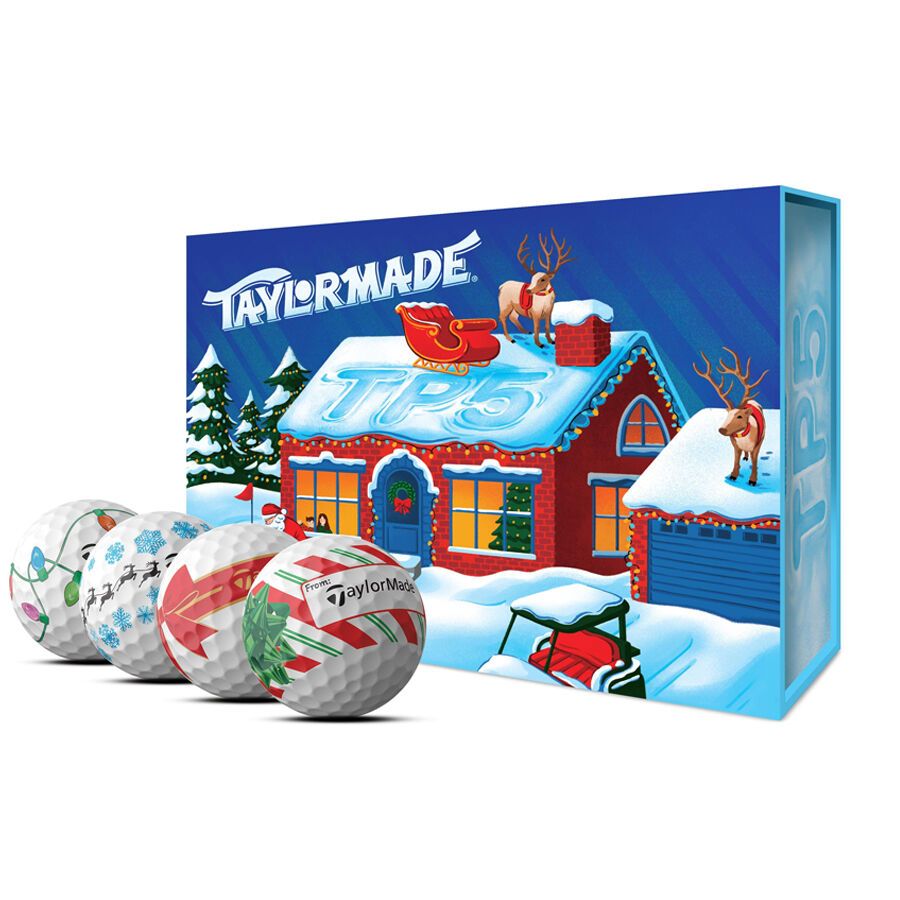 TP5 Stripe Holiday Golf Balls