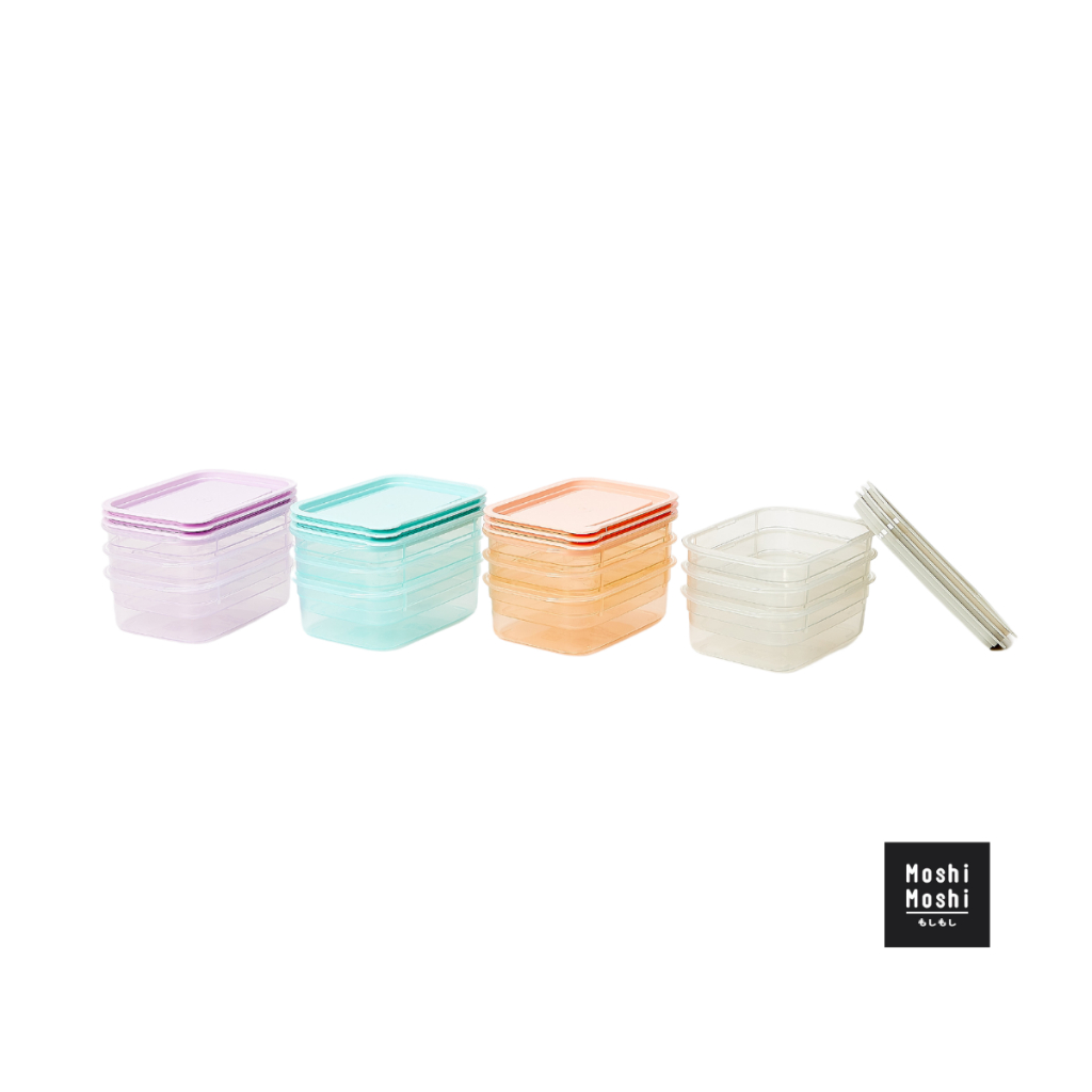 Moshi Moshi ชุดกล่องอาหาร กล่องข้าว 1 ชุด 3 กล่อง ขนาด 300 ml. และ 600 ml. รุ่น 7100049930-49937