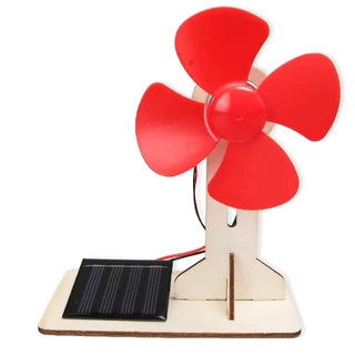 สิ่งประดิษฐ์ ของเล่นวิทยาศาสตร์ DIY พัดลม พลังงานแสงอาทิตย์ Stem Education Toys