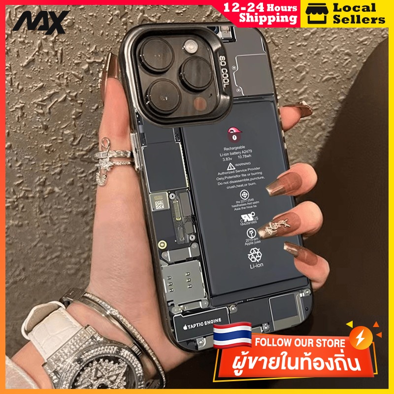 ส่งจากไทย กันกระแทก รุ่นเย็น กรณีโทรศัพท์ซิลิโคนนุ่ม iphone 7 8P XR XS X 13 12 14 15Pro Max เคส ไอโฟน11 แผนภาพส่วน