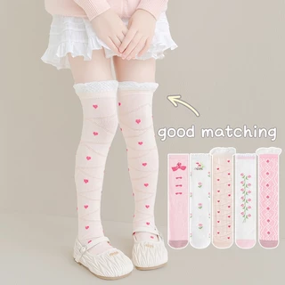 ShopAt.Two[SC-0026] ถุงเท้ายาวเด็ก ถุงเท้าผ้าฝ้าย
