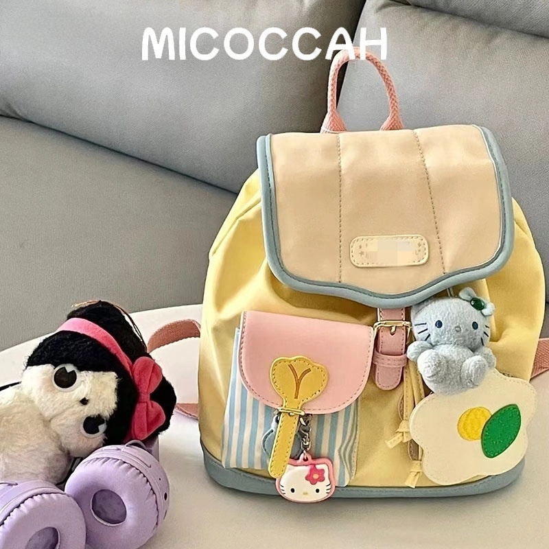【 มาถึงภายใน 3 วัน】เทรนด์สตรีท วัสดุไนลอน การจับคู่สีเกาหลี ทันสมัยและลำลองกระเป๋าเป้ เหมาะสำหรับการท่องเที่ยวพักผ่อน
