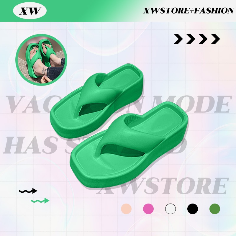 XWshopee Best seller   รองเท้าแตะแฟชั่นหูหนีบ น้ำหนักเบามาก ทรงสวย ใส่สบาย เท้าอวบเท้าบานอย่าลืมเพิ่มไซซ์กันน้า ราคาถูกม