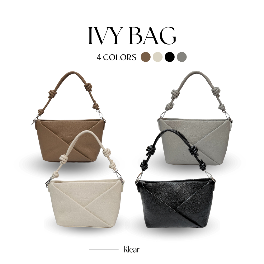 KLEAR.STUDIO - IVY BAG กระเป๋าแฟชั่นผู้หญิง เรียบหรู มินิมอล สายปรับระดับได้ มีสายยาวคอร์ดบอดี้