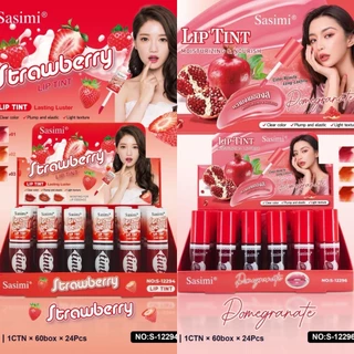 {24แท่ง} SASIMI Moisture & Nourish Color Lip Tint ลิควิดลิปทิ้นท์ ชุ่มชื้น สีเด่นชัด สารสกัดผลไม้