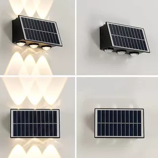 LED ไฟโซล่าเซลล์ โคมไฟติดผนัง พลังงานแสงอาทิตย์ Solar light สำหรับกลางแจ้ง โคมไฟติดผนังภายนอก