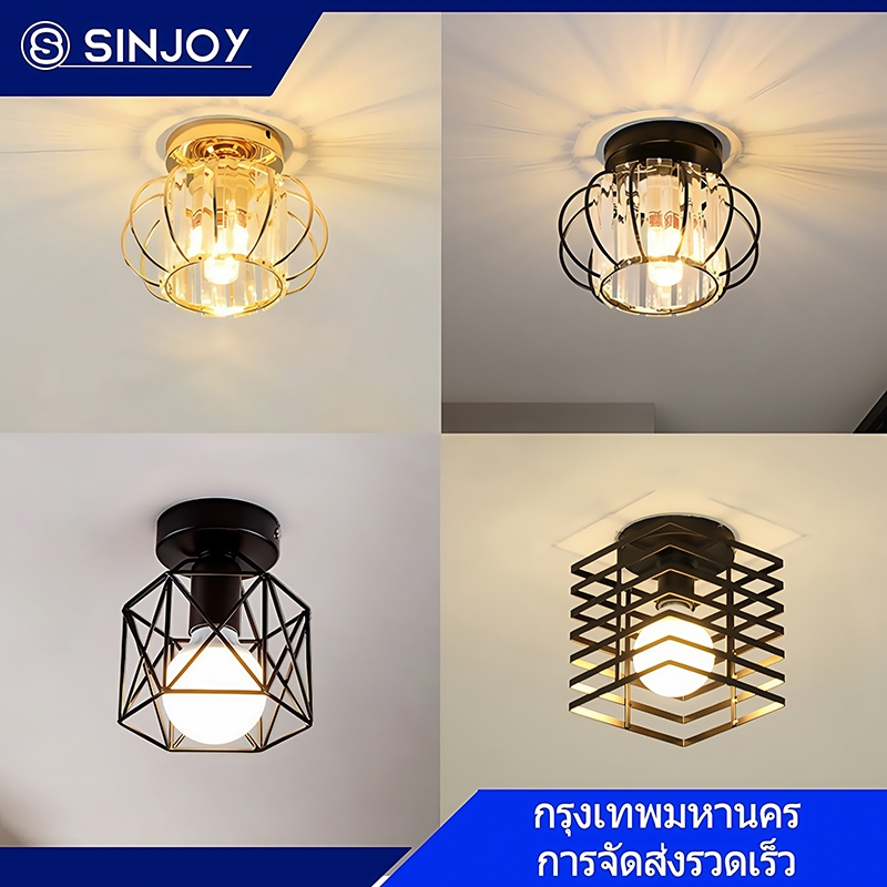 โคมไฟเพดานระเบียงสไตล์นอร์ดิก ทางเดิน ทางเดินแบบโมเดิร์น เรียบง่าย ห้องแต่งตัว โถงทางเข้า ไฟคริสตัล โคมไฟระเบียงศิลปะ