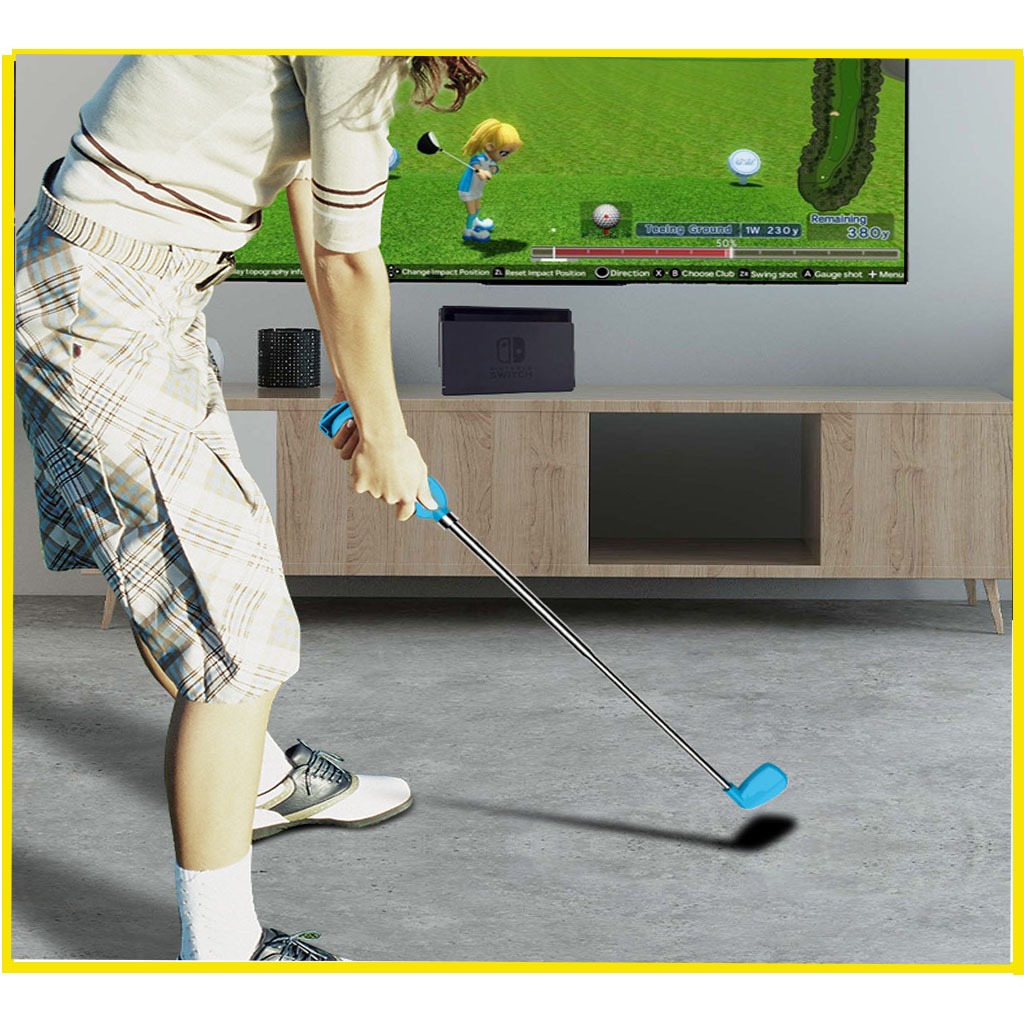 กริบจอย mario Golf อุปกรณ์เสริม Supur Rush golf Club Grip (จำนวน 2 ชิ้น) ไม้กอล์ฟสําหรับ Nintendo Switch