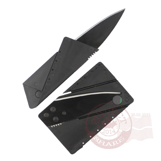 #มีดพับ #knife #creditcardknife #มีดพับบัตรเครดิตพกพา #CardSharp (สีดำ)