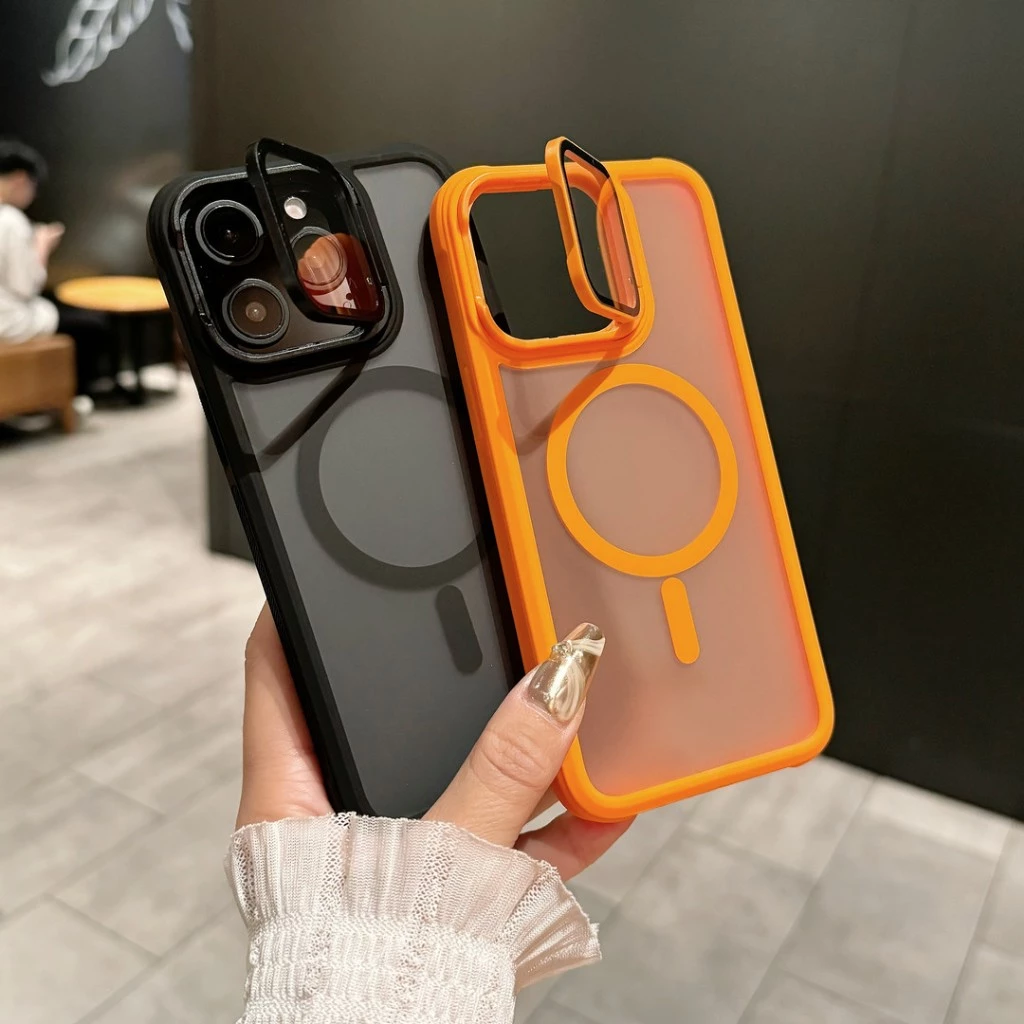 เกราะป้องกันบานใหญ่ Magnetic Case For iPhone 17 16 15 14 13 12 11 Promax Pro Plus เคสกันกระแทก เคสไอโฟน