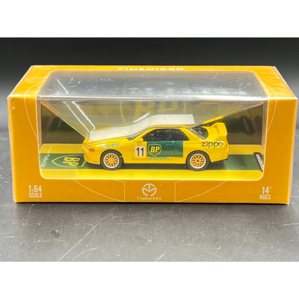 Time Micro​ 1:64 Nissan GTR 32 Racing  Yellow BP