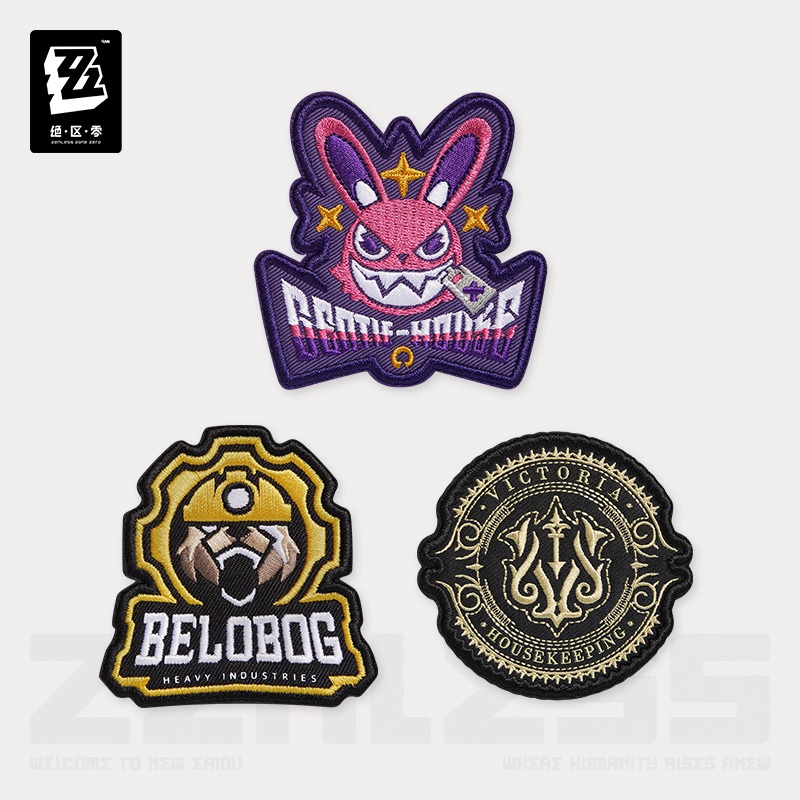 [ พร้อมส่ง / Official ] สุ่ม : แกะแล้ว Zenless Zone Zero Iron On Patch - Faction ZZZ แผ่นรีดติดเสื้อ - ฝ่าย
