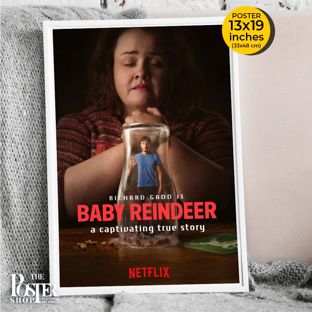 Baby Reindeer Poster โปสเตอร์ลิมิเต็ดซีรีส์ เบบี้ เรนเดียร์ ภาพขนาด 33x48 cm