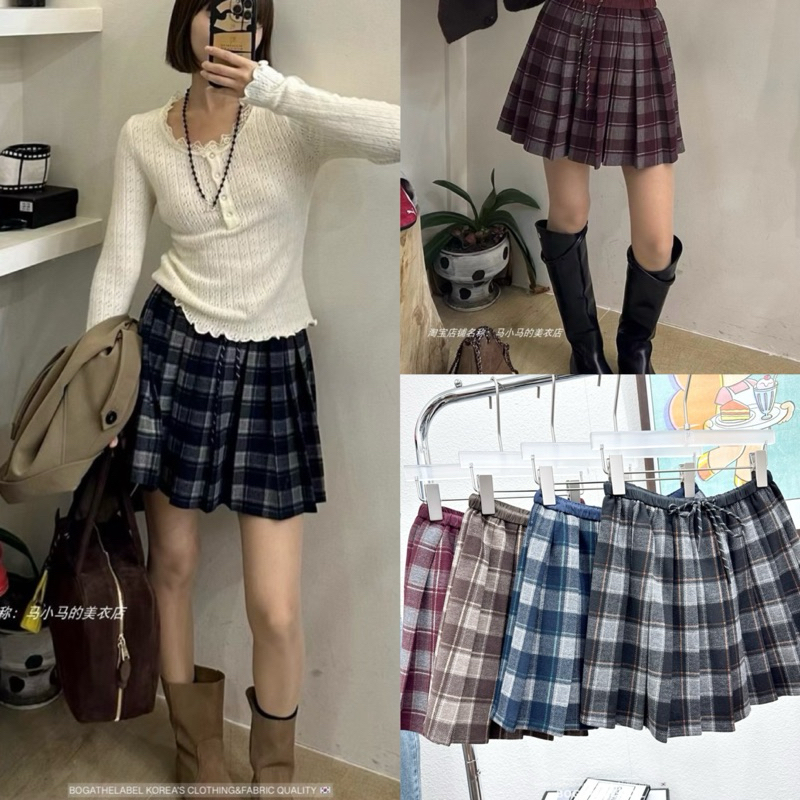 • Holly pleated mini skirt • กระโปรงทรงพลีทสั้นจับจีบ น่ารัก pattern การตัดเย็บดีมาก