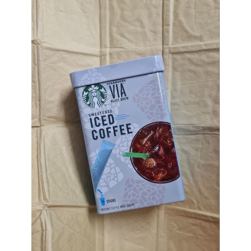 กล่องเหล็ก​ ใส่กาแฟ​ ใส่ของ​ Starbucks​